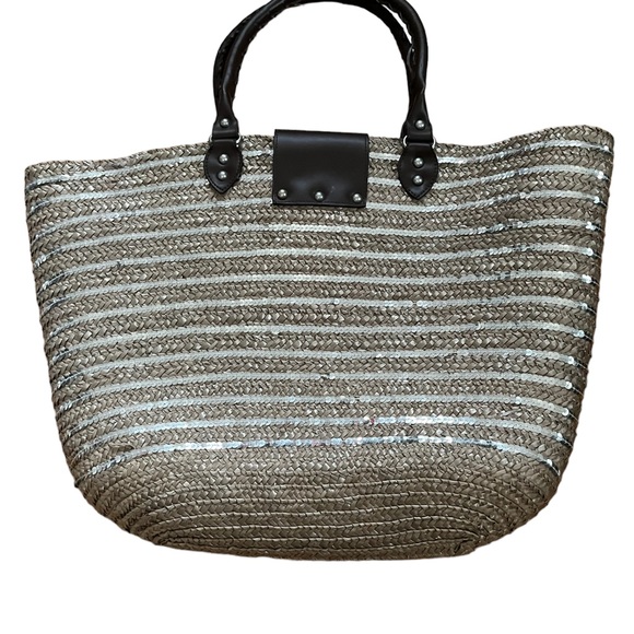 Calypso St. Barth For Target Straw & Sequins Tote - Picture 3 of 13